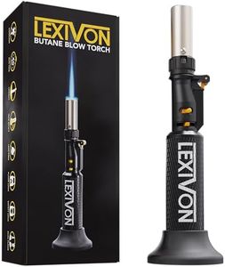 LEXIVON Butane Blow Torch, Refillable Upright Lighter with Adjustable Flame and Pro-Grade Aluminum Tank | Ideal for Soldering and Kitchen Tasks (LX-760)