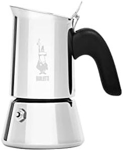 Bialetti Stainless Steel New Venus Coffee Maker, 2 Cups Capacity, Silver