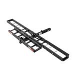 Black Widow Steel Compact Dirt Bike eBike Fat Tire Class III IV 2" Hitch Mounted Carrier with Loading Ramp, 300 lb. Capacity, Anti-Tilt Device MCC-300