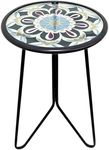 LIFFY Outdoor Side Tables, 12" Weat