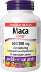 Webber Naturals Maca Energy with Ginseng, 90 Capsules, Vegan