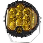 7inch Side Shooter LED Light, 1 PCS with Amber DRL Yellow Driving Pod Light for Jeep Truck ATV