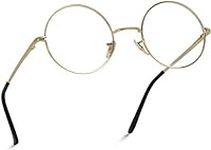 Round Clear Metal Frame Glasses (Go