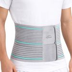 TYNOR Abdominal Belt, Grey, Medium, 1 Unit