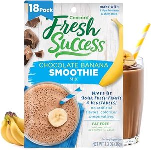 Concord Foods Chocolate Banana Smoothie Mix, 1.3 oz Pouch (VALUE Pack of 18 Pouches)