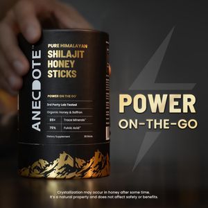Anecdote Himalayan Shilajit Honey Sticks – Natural Energy Supplement