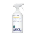 ATTITUDE Window and Mirror Cleaner, EWG Verified, Plant- and Mineral-Based Ingredients, Vegan and Cruelty-free Household Products, Citrus Zest, 800 mL