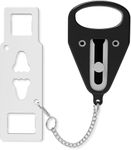 PocketLock Portable Travel Door Lock - Hotel & Home Security Lock (Black)