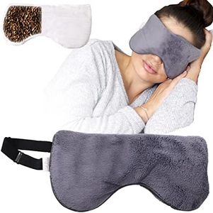 Heated Eye Mask for Dry Eyes Relief, Blepharitis Stye Eye Treatment - Sleep Mask, Dry Eye Therapy Mask, Sleeping Microwavable Moist Heat Pack, Heated Compress - Hot Weighted Warm Compress Heating Pad