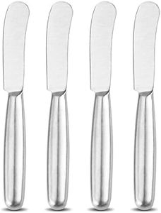 VANRA Spreader Knife Set 4-Piece Butter Knife Stainless Steel Cheese Knife Set for Jams and Cream (4-Piece Butter Knife)