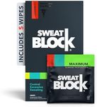 SweatBlock DRIBOOST Clinical Strength Antiperspirant Wipes - Treat Hyperhidrosis, Excessive Sweating, & Stop Pit Stains - Up to 7 days Protection Per Wipe