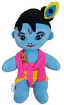 Little Flowers Lord Krishna Soft Toy for Kids Plush Soft Kanha Ji Toy Set Stuffed for Kids/Baby/boy/Girl/Child Load Krishna 1PCs Laddu Gopal Toys Set Janmashtami Gift