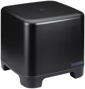KICKER Black 10-inch Indoor-Outdoor Subwoofer Speakers 51OAW10B, Passive Weatherproof Bass Speaker with Dual Voice Coils and IP66 Loud Woofer Design for Outdoor Audio on the Patio, Pool, or Deck