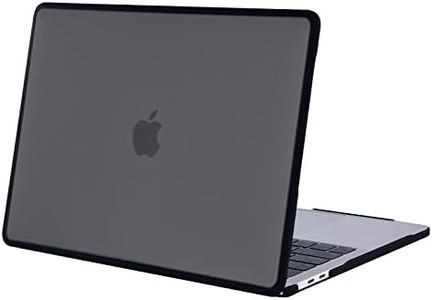 BlueSwan Funda Compatible para Macbook Air 13 Pulgadas Retina M1 A2337 A2179 A1932, Lanzado en 2021 2020-2018, Marco de TPU a Prueba de Golpes + Carcasa Mate Antihuellas - Negro