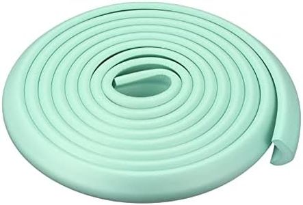 uxcell Corner Guards Edge Protectors 6.56ft(2M), Foam Safety Bumper L Shape for Furniture Corner Table Edge Guard, Light Green