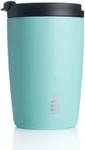 HYDRATE Travel Mugs, Reusable Coffee Cup, Travel Cup with Leak-Proof Lid, Multiple Colours, Stainless Steel Thermal Vacuum Coffee Mug for Hot and Cold, Insulated, Easy-Clean 340ml (Mint Green)