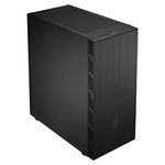 Cooler Master MasterBox MB600L V2 with Steel Side Panel, Brushed Front Panel, Hexagon Gleam, Mesh Intakes, Breathable PSU Shroud, Support Upto ATX Motherboard, Black, Mid Tower (MB600L2-KNNN-S00)