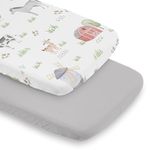 Sweet Jojo Designs Farm Animals Boy Girl Gender Neutral Baby Bassinet Sheets Fitted Sheet Set Infant Newborn Nursery Oval Rectangle Hourglass Mattress 2p Watercolor Farmhouse Barn Horse Cow Chicken