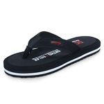 DOCTOR EXTRA SOFT Slipper for Men's || Diabetic & Comfortable || Skid Resistant || Lightweight || Comfortable Footbed || Memory Foam Bounce Back Technology || Flip-Flop & Sliders D-32-Black-8 UK