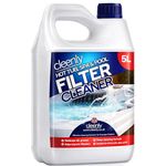 Cleenly Powerful Hot Tub Filter Cleaner Solution - for Hot Tub, Pool and Spa - Destroys, Oil, Grease, Minerals (5 Litres)