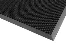 Notrax Rubber Brush Entrance Mat, for Construction Traffic Area and Municipal Buildings, 32" Width x 39" Length x 5/8" Thickness, Black, 345