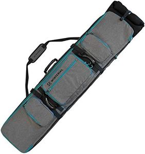 Winterial Rolling Expandable Snowboard and Ski Bag - Ski and Snowboard Bag with Wheels, Fits 2 Boards or 2 Sets of Skis up to 70in, Expandable Main Compartment