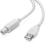 conecto USB 2.0 Cable/Printer Cable, USB A Male to USB B Male, 480 Mbps, White, 3.00 m