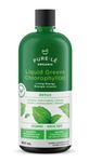 Organic Liquid Greens Spearmint Chlorophyll - 4 Organic Grasses - 400mg / svg - Detox - Alkaline - Natural Body Deodorant – Antioxidant - Made in Canada (450 ml)