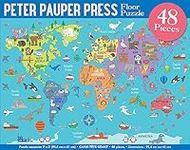 World Map Floor Puzzle (48 Pieces) 