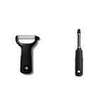 OXO Good Grips Y Peeler & Good Grips Swivel Peeler, Black