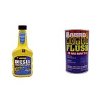 Abro DI-502 SUV Car Diesel Fuel Treatment and Injector Cleaner (354 ml) & ABRO MF-390-300 Engine Oil Motor Flush to Remove Sludge & Deposits in All Petrol & Diesel Car SUV (300 ml)