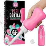 Cynpel Peri Bottle - Portable Travel Bidet - Labour and Pregnancy Hospital Bag Essentials - After Birth Recovery Tools for Postpartum New Mom - Perineal Spray Bottle Kit - Feminine Care - 12 Oz