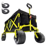 Maximuv 233L Festival Trolley – Heavy Duty Folding Trolley on Wheels, Collapsible Shopping Trolly on Wheels, Foldable Pull Along Cart for Beach, Garden & Shopping