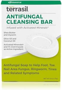 terrasil Antifungal Soap, Care & Relief of Jock Itch, Athletes Foot, Yeast Infection, Ringworm & Tinea Symptoms - Natural, Dermatologist Tested (75gm)
