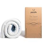 Panda Gel Infused Memory Foam Bamboo Mattress Topper - UK Double | 5cm Thick | Medium Firm Softness | Orthopaedic Neck, Spine, Hip Support | Adjustable Straps | Temperature Control | Long Lasting