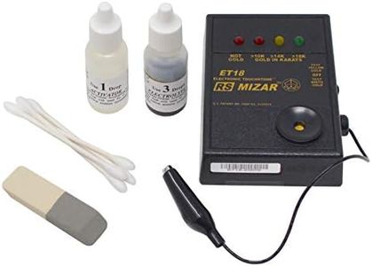 ET-18 Mizar Gold Tester Battery Operated Electronic Gold Karat Purity Value 10K 14K 18K Tester
