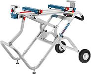 Bosch Professional transport and work table GTA 2500 W (1,044 mm length, length with extension 2,504 mm, weight 34.8 kg, incl. machine holder, for cross-cut and mitre saws)