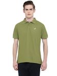 AMERICAN CREW Kooltex Polo T-Shirt for Men (AC650-M_Olive Green)