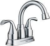 Moen Idora Chrome Two-Handle Centerset Bathroom Sink Faucet with Drain Assembly, 84115