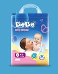 BeBe Premium Baby Diapers large 62 Pieces