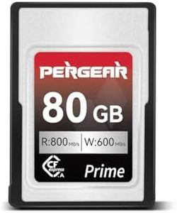 PERGEAR Professional 80GB CFexpress Type A Memory Card, Up to 800MB/s Read Speed & 800MB/s Write Speed for 4K 120P,8K 30P Recording