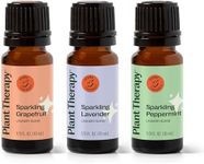 Plant Therapy Sparkling Laundry Essential Oil Blends Set of 3, Peppermint, Grapefruit & Lavender, Pure, Undiluted, Wash Fragrance and Scent Enhancer