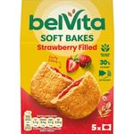 Belvita Breakfast Filled Strawberry Soft Bakes Biscuits, 50 g (pack of 5)