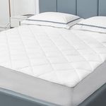 Sunflower King Mattress Pad, Hypoallergenic Cotton Mattress Cover, 18-22" Extra Deep Pocket Quilted Protector, Breathable&Noiseless