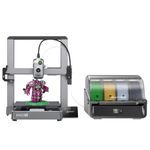 Creality Hi Combo (A) 3D Printer, Multi Color 3D Printers with CFS, Upgraded with 500mm/s Print Speed 95% Pre-Assemble, XY Step-Servo Motor and Auto Leveling Build Volume ‌10.24×10.24×11.81 inch