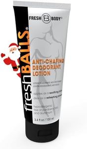 Fresh BALLS Lotion - Men's Anti-Chafing Soothing Cream to Powder - Ball Deodorant and Hygiene for Groin Area - The Original Anti Chafe Cream for Men, 3.4 fl oz