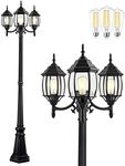 PARTPHONER Outdoor Lamp Post Light 