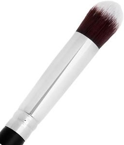 Small Concealer Brush Under Eye – Mini Tapered Kabuki Makeup Brush for Blending, Setting, Contour Eyeshadow, Powder, Cream Make Up, Vegan Synthetic