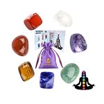 Chakra Healing Crystals Set Crystals for Beginners Natural Crystals and Gemstones Healing for Anxiety Relief Meditation Balancing Yoga Spiritual Awakening Positivity Gift (Healing Crystal Set)