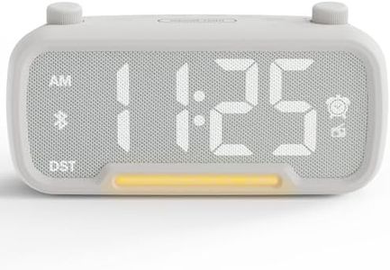 Alarm Clock Radio - Bluetooth Alarm Clock : Type C USB Digital Clocks for Bedroom with FM Radio, 16 Levels Volume Night Light Aesthetic Alarm Clock Battery Backup